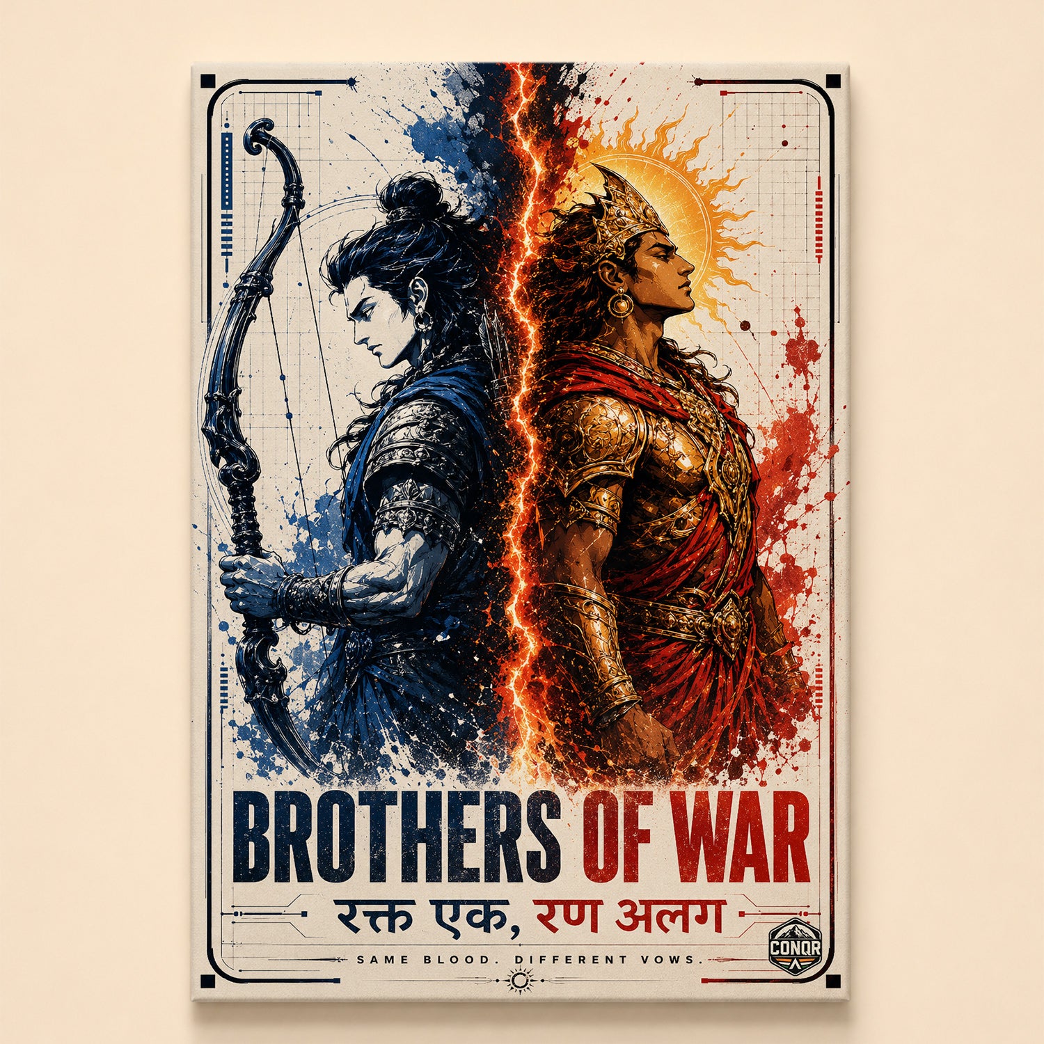 Brothers of War - Canvas Wall Art (CONQR_SAN_25)