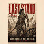 Last Stand Abhimanyu - Canvas Wall Art (CONQR_ABHI_SAN_04)