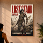 Last Stand Abhimanyu - Canvas Wall Art (CONQR_ABHI_SAN_04)