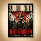 Surrounded Not Broken - Canvas Wall Art (CONQR_ABHI_SAN_07)