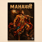 Mahabali Hanuman Warrior - Canvas Wall Art (CONQR_SAN_HAN_03)
