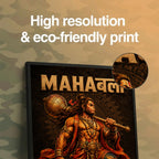 Mahabali Hanuman Warrior - Canvas Wall Art (CONQR_SAN_HAN_03)