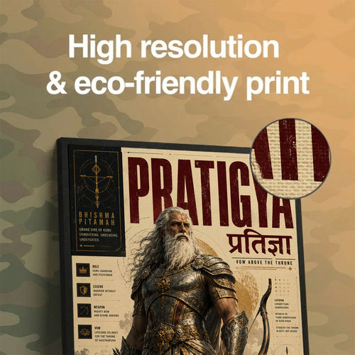 Bhishma Pitamah Pratigya - Canvas Wall Art (CONQR_BHISHMA_01)