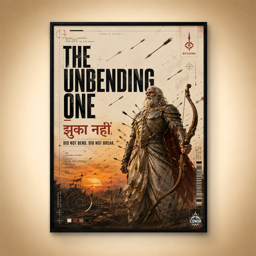 Bhishma The Unbending One - Canvas Wall Art (CONQR_BHISHMA_06)