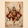 Hanuman Sacred Geometry - Canvas Wall Art (CONQR_SAN_HAN_05)