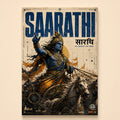 Saarathi Krishna - Canvas Wall Art (CONQR_KRISHNA_003)
