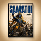 Saarathi Krishna - Canvas Wall Art (CONQR_KRISHNA_003)