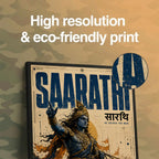 Saarathi Krishna - Canvas Wall Art (CONQR_KRISHNA_003)