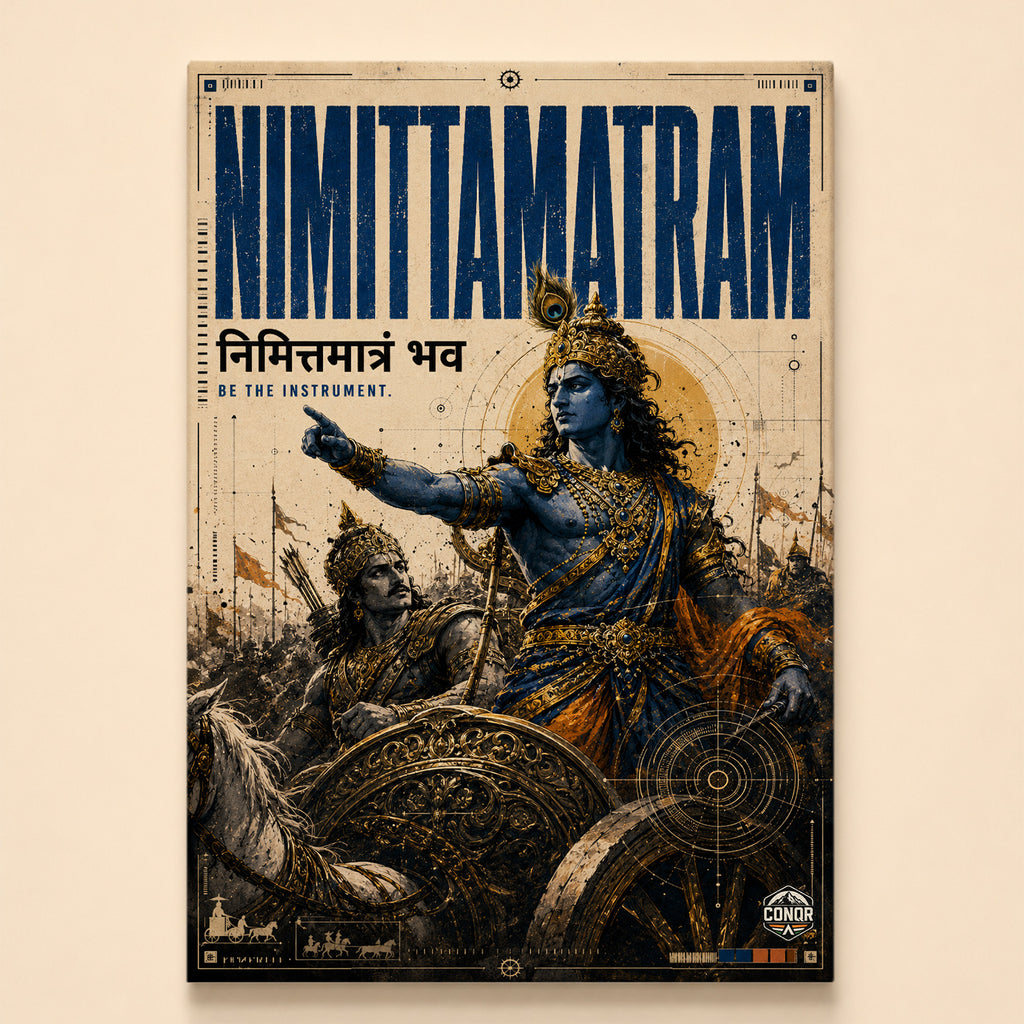 Nimitta Matram - Canvas Wall Art (CONQR_KRISHNA_007)