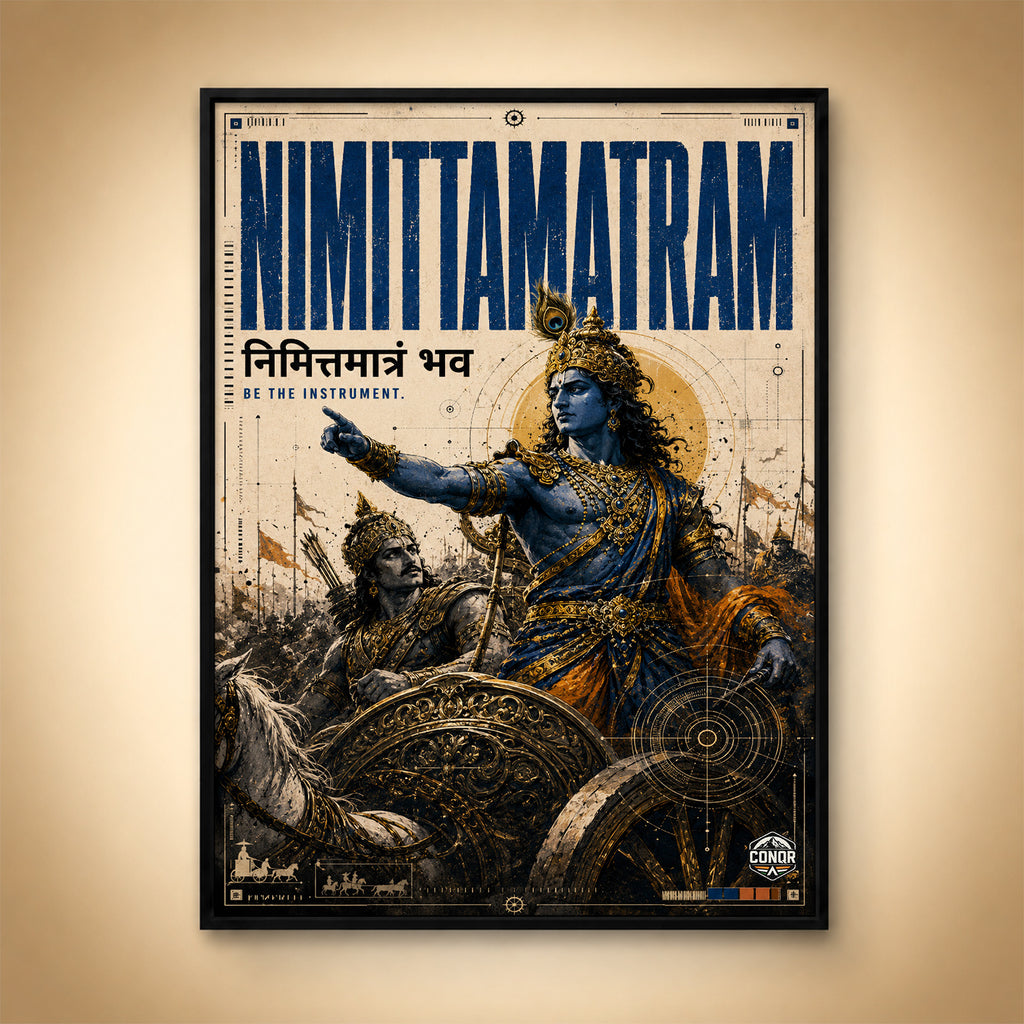 Nimitta Matram - Canvas Wall Art (CONQR_KRISHNA_007)