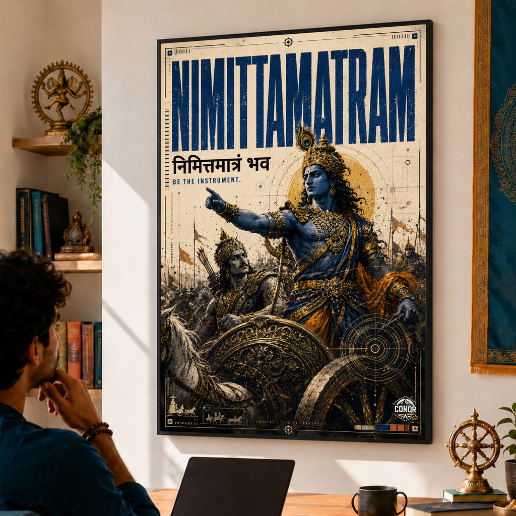 Nimitta Matram - Canvas Wall Art (CONQR_KRISHNA_007)