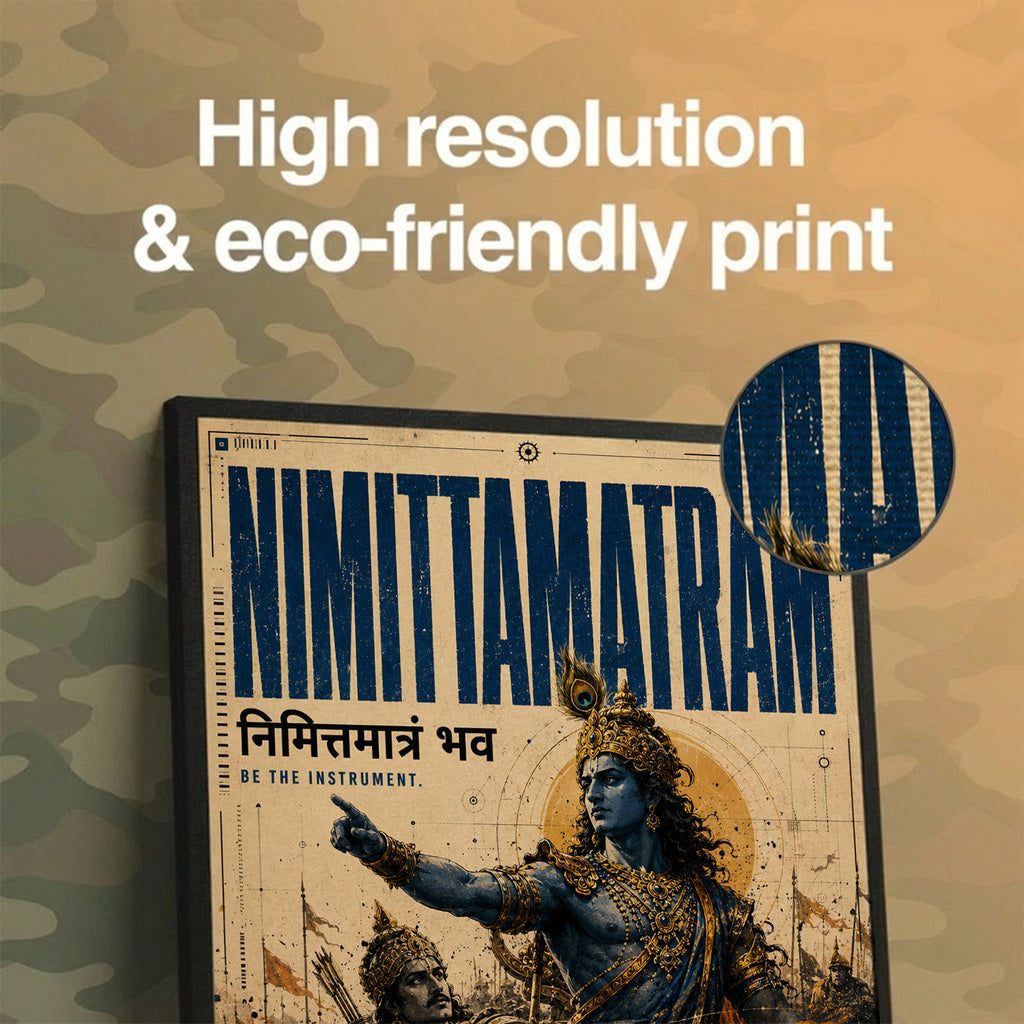 Nimitta Matram - Canvas Wall Art (CONQR_KRISHNA_007)