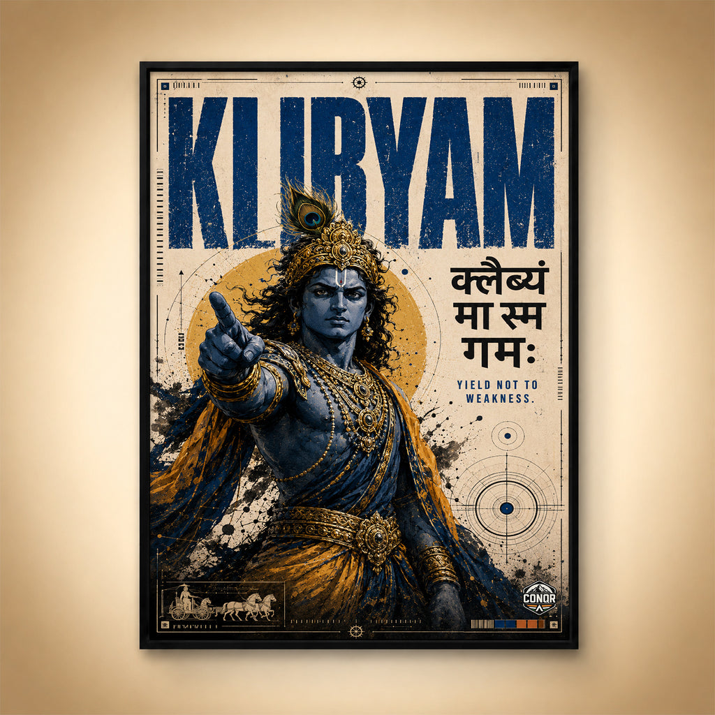 Klibyam Ma Sm Gamah - Canvas Wall Art (CONQR_KRISHNA_008)