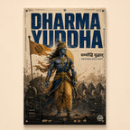 Dharma Yuddha - Canvas Wall Art (CONQR_KRISHNA_009)