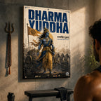 Dharma Yuddha - Canvas Wall Art (CONQR_KRISHNA_009)