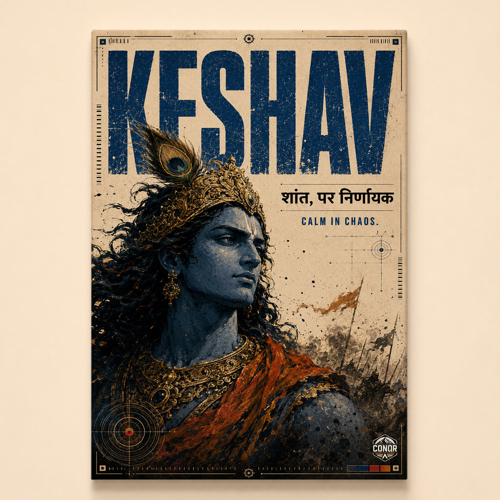 Keshav - Canvas Wall Art (CONQR_KRISHNA_010)