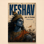 Keshav - Canvas Wall Art (CONQR_KRISHNA_010)