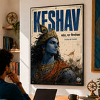 Keshav - Canvas Wall Art (CONQR_KRISHNA_010)