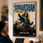 Sudarshan Krishna - Canvas Wall Art (CONQR_KRISHNA_011)