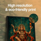 Hanuman Cosmic Meditation - Canvas Wall Art (CONQR_SAN_HAN_06)