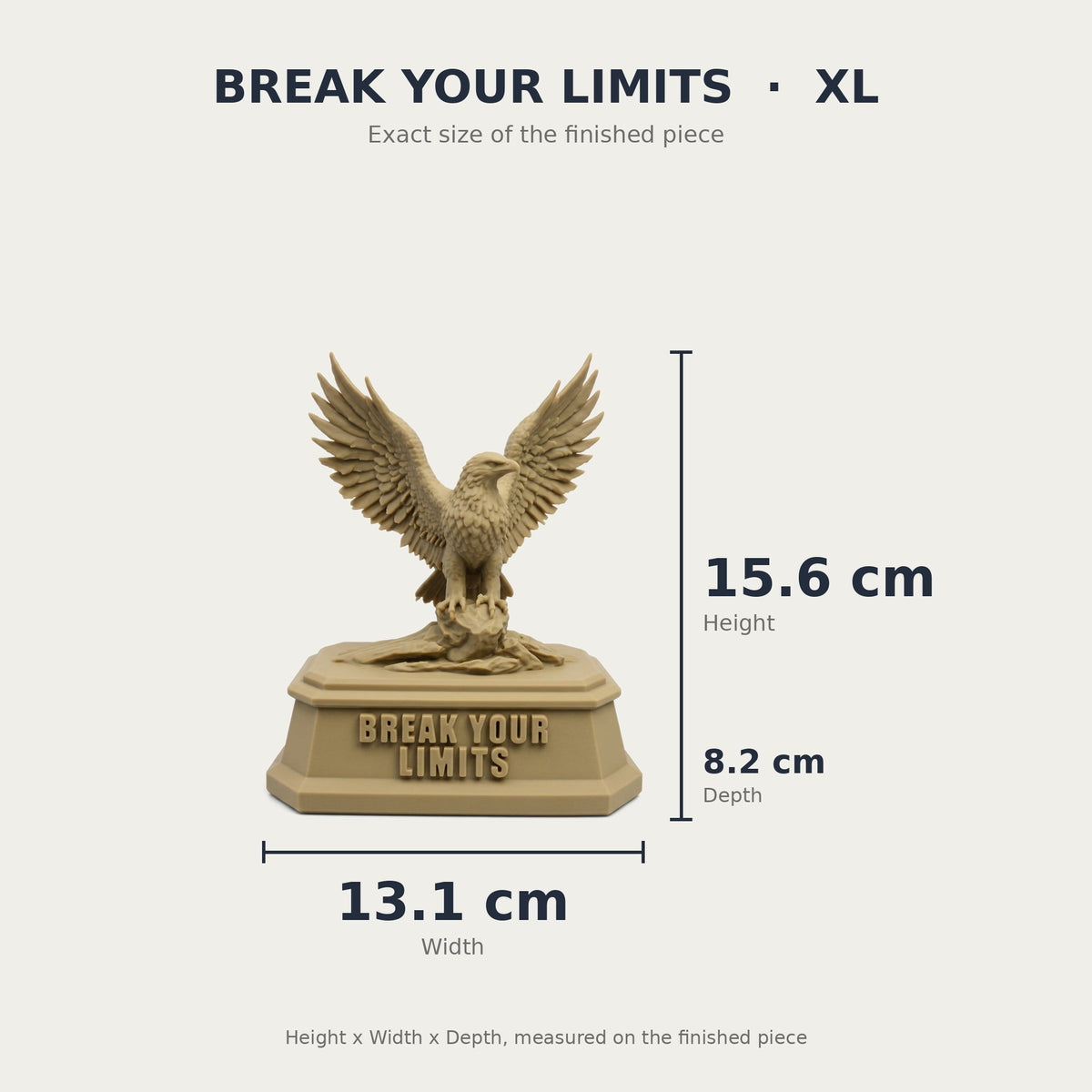 The Eagle — Break Your Limits Desk Sculpture | Lightweight PLA Material