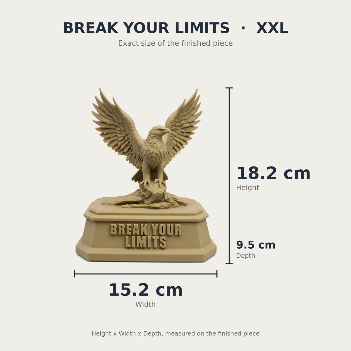 The Eagle — Break Your Limits Desk Sculpture | Lightweight PLA Material