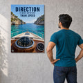 24×36 Direction Over Speed gallery-wrap motivational canvas wall art