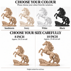CONQR Horse lightweight 3D printed PLA desk statue, 10 inch, Sandstorm - colours and sizes