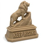 The Lion — Motivational Desk Sculpture | Lightweight PLA Material