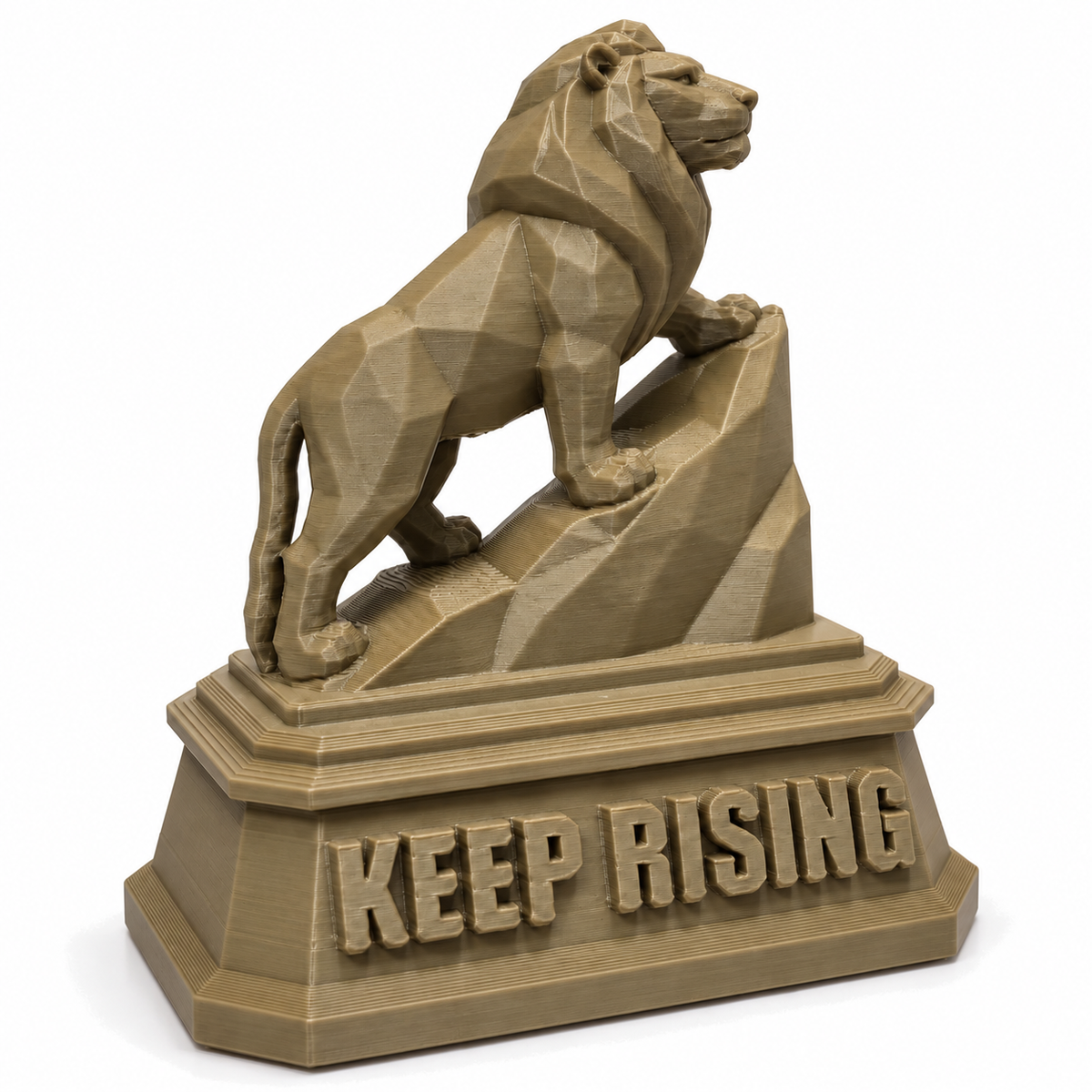 The Lion Sandstorm desk sculpture, XL size visual preview