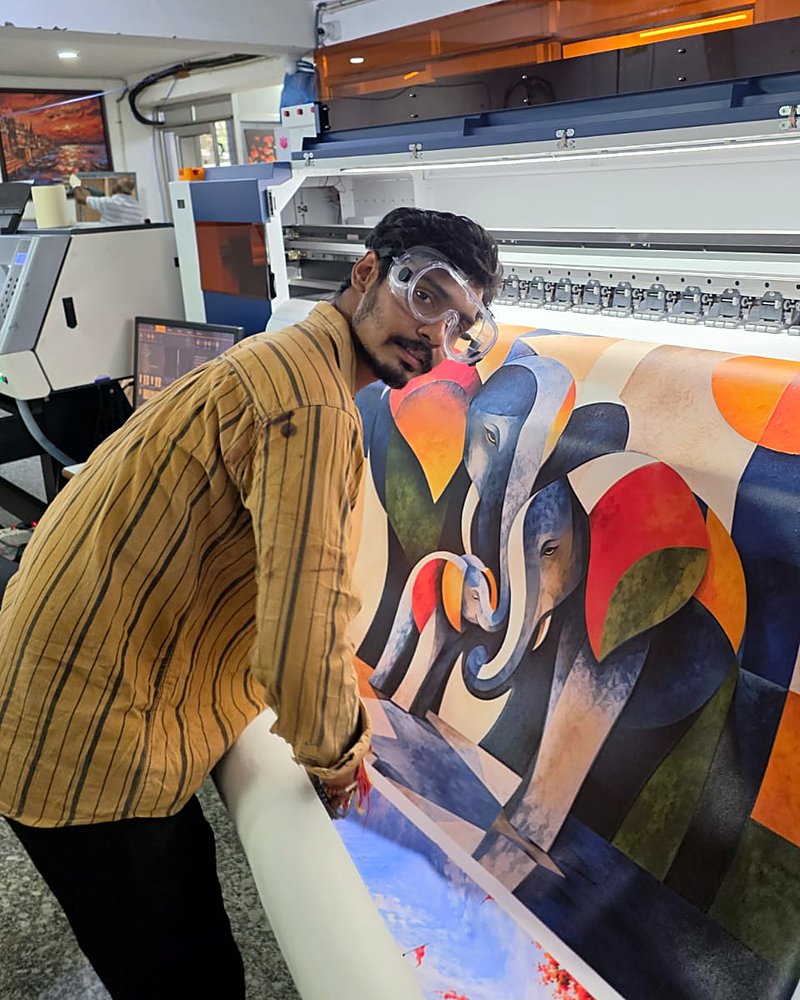 Abhishek, Print Production at CONQR