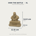 The Warrior — Motivational Desk Sculpture | Lightweight PLA Material