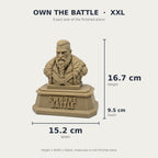 The Warrior — Motivational Desk Sculpture | Lightweight PLA Material