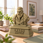 The Warrior XL on a bright desk, shown to scale beside books and plants
