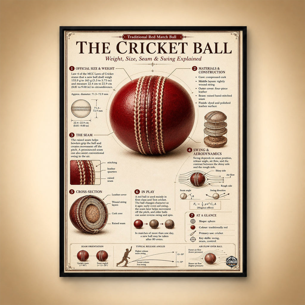 The Cricket Ball, Explained – Seam, Swing & Science