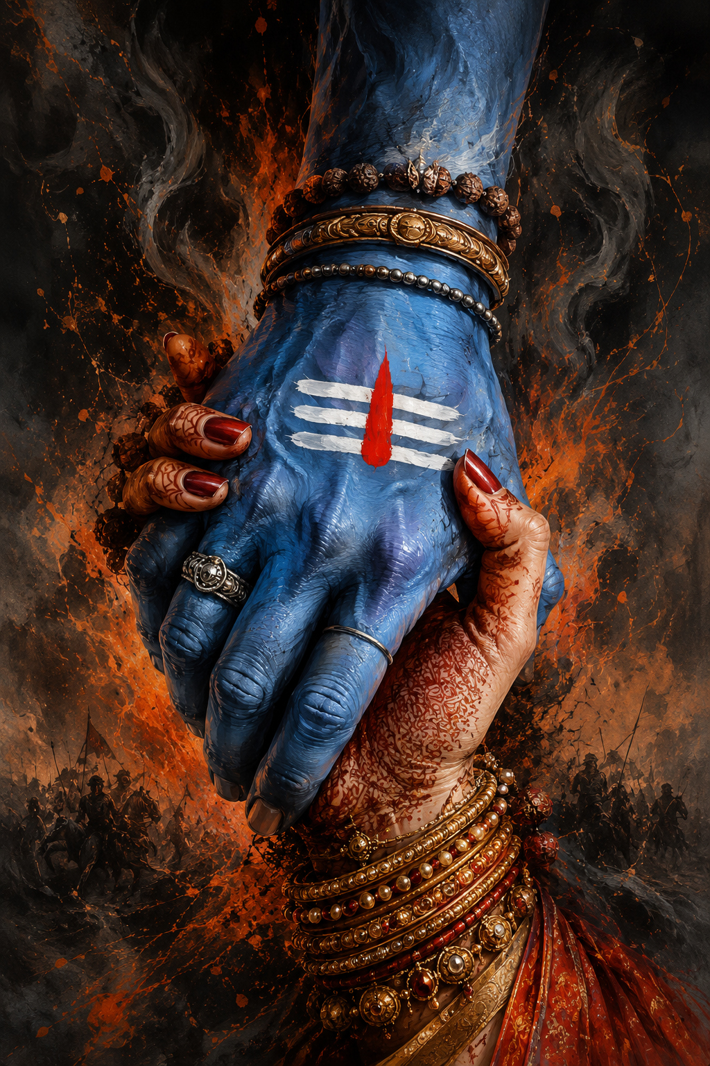 Shiva Warrior Meditation Wall Art by CONQR