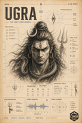Mahadev Royal Saffron Wall Art by CONQR