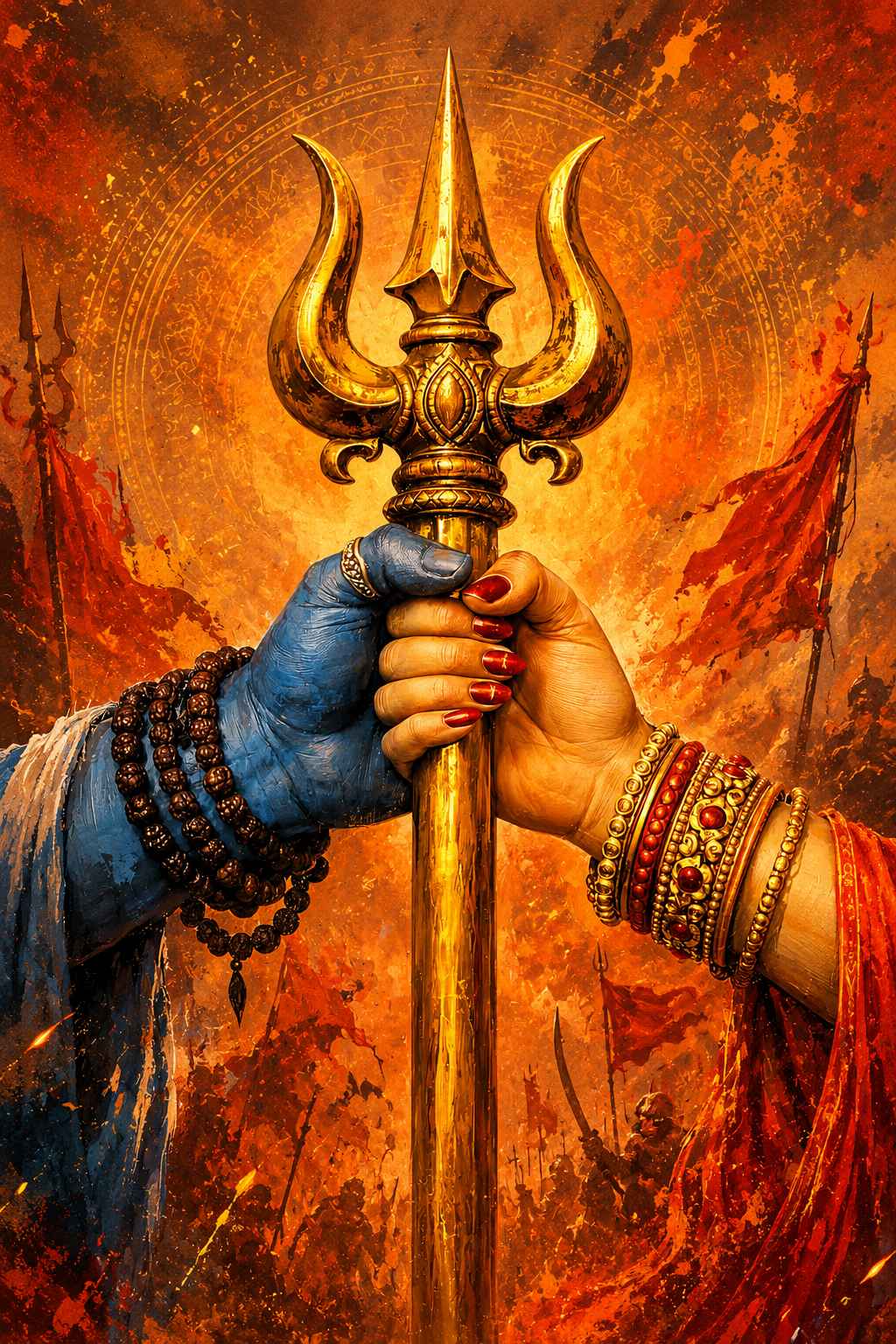 Rudra Storm Shiva Wall Art by CONQR
