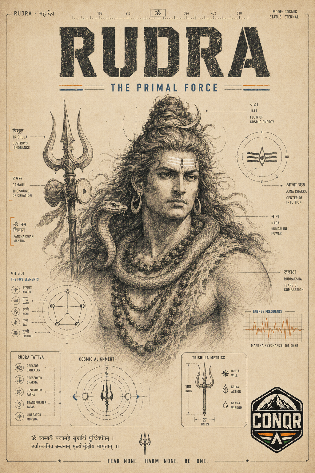 Mahakal Oath Wall Art by CONQR