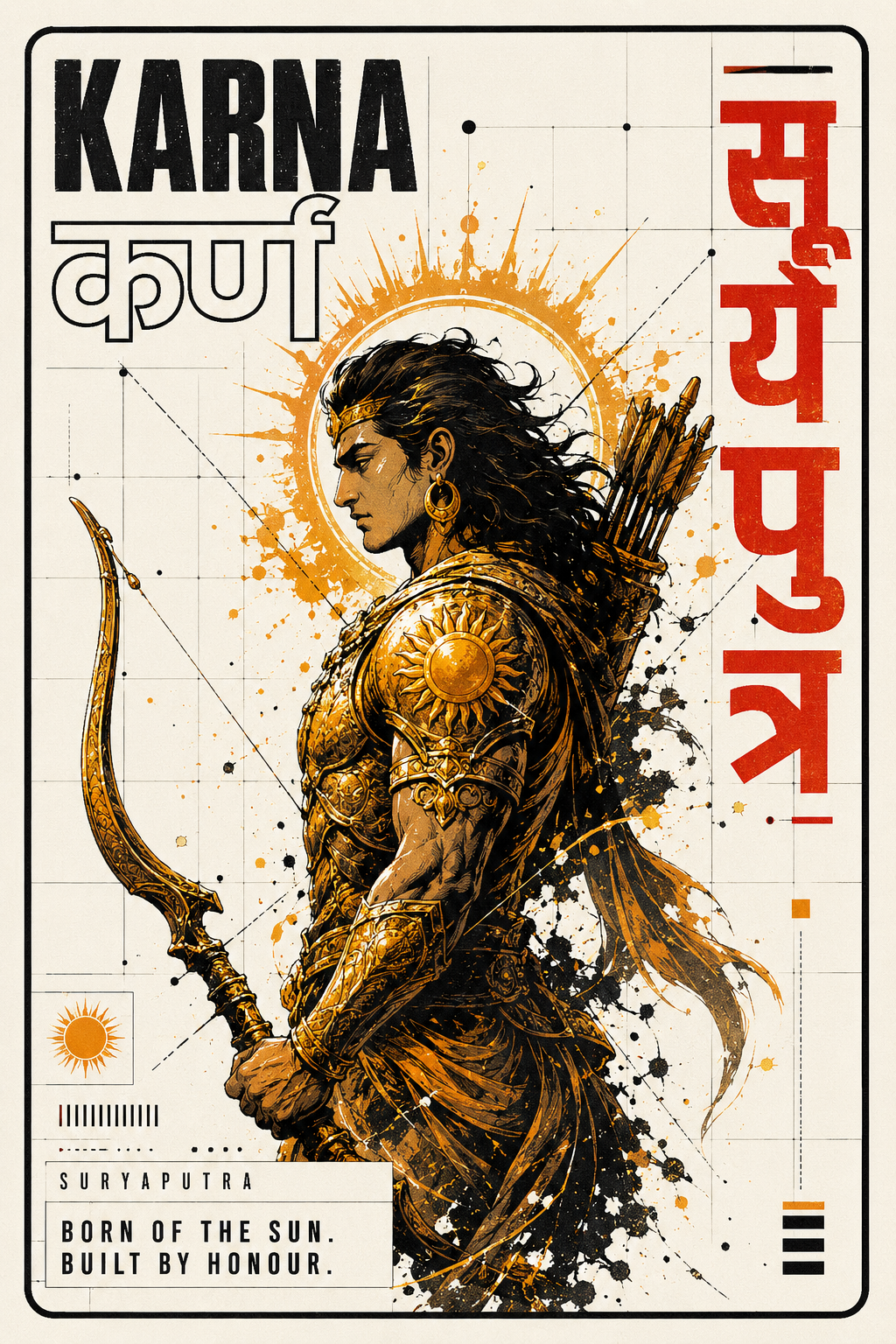 Karn Bhagwa Warrior Wall Art by CONQR