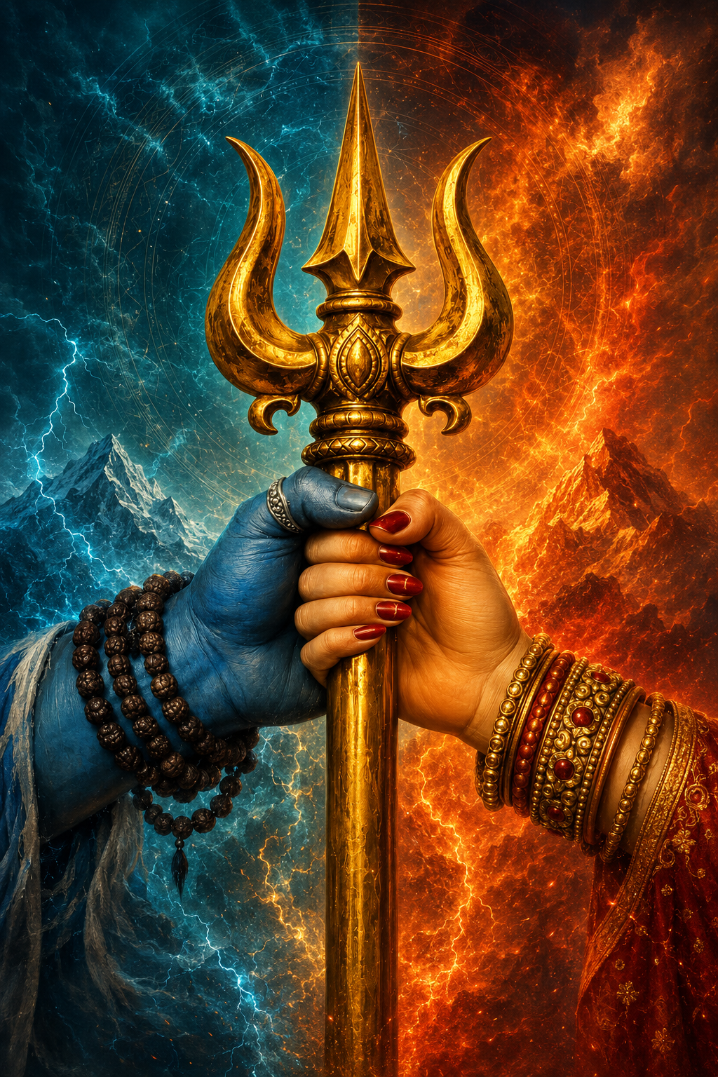 Mahadev Divine Force Wall Art by CONQR