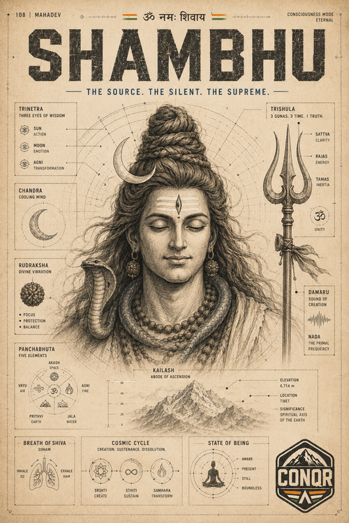 Bhagwa Rudra Shiva Wall Art by CONQR
