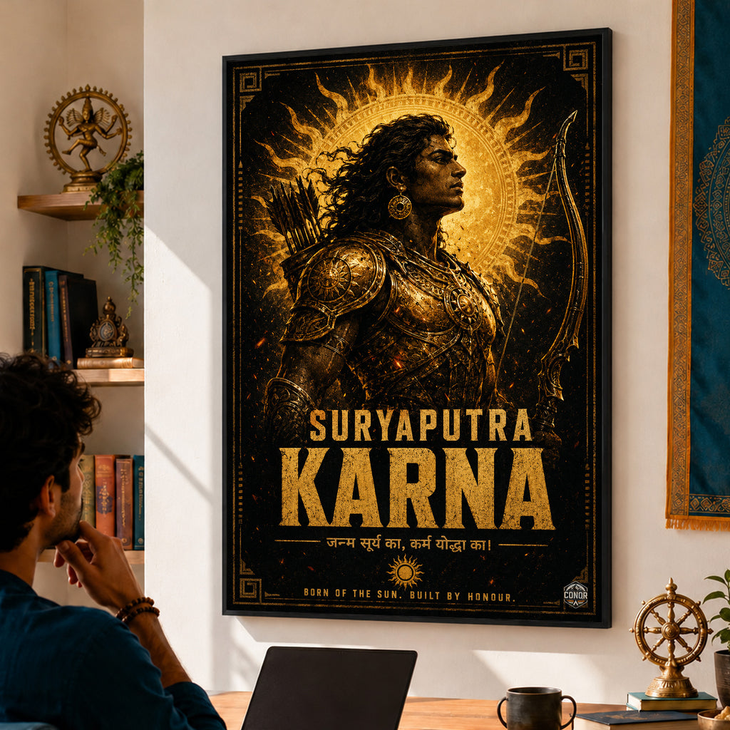 Suryaputra Command Wall Art (CONQR_KARN_005)