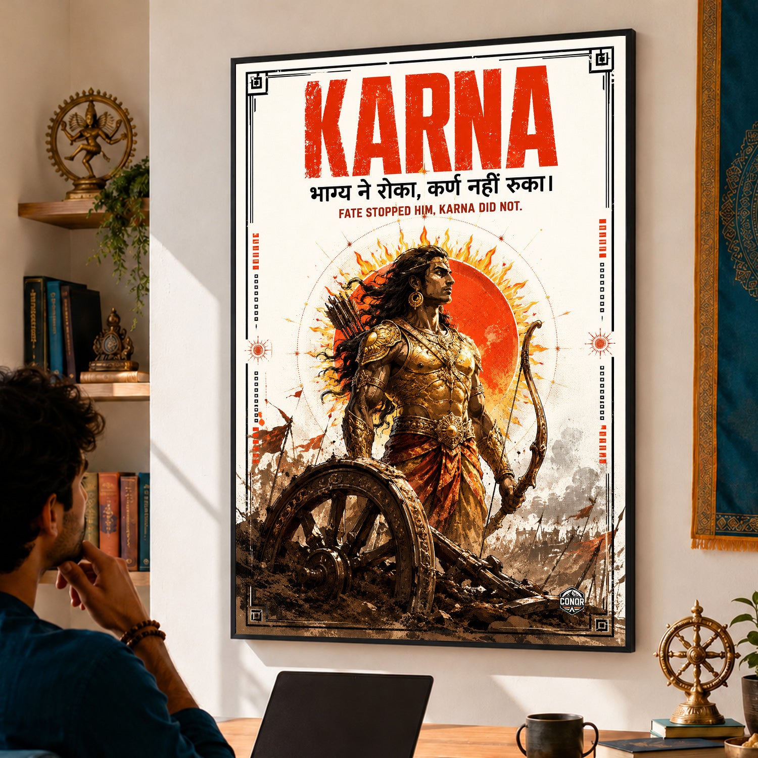 Karna Fearless Archer Wall Art (CONQR_KARN_007)