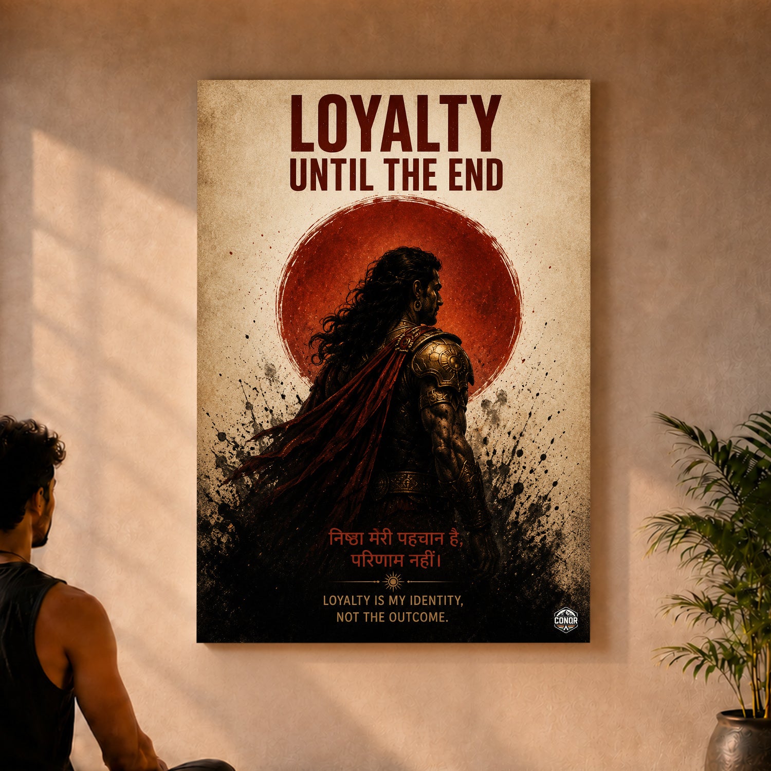 Suryaputra Flame Wall Art (CONQR_KARN_011)