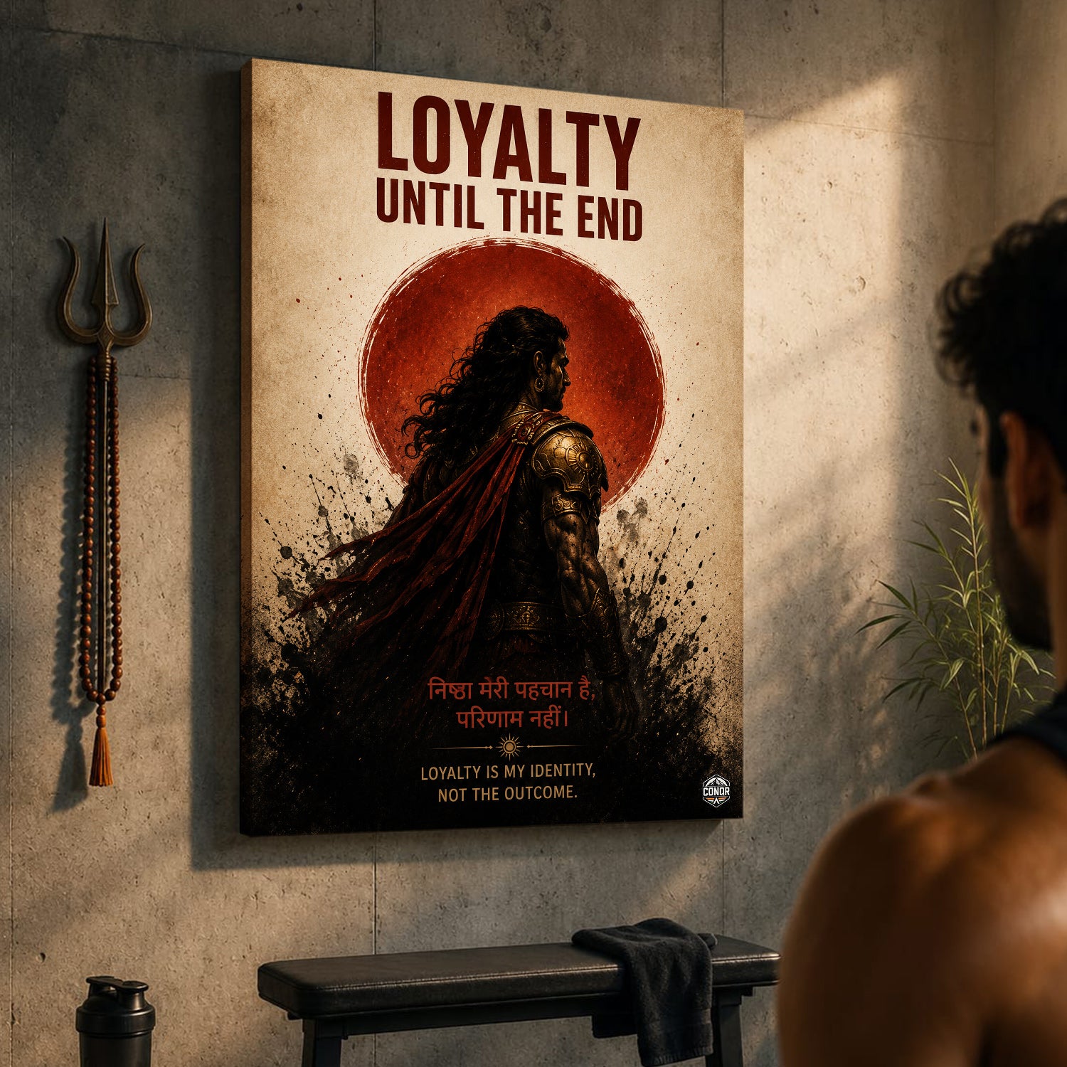 Suryaputra Flame Wall Art (CONQR_KARN_011)