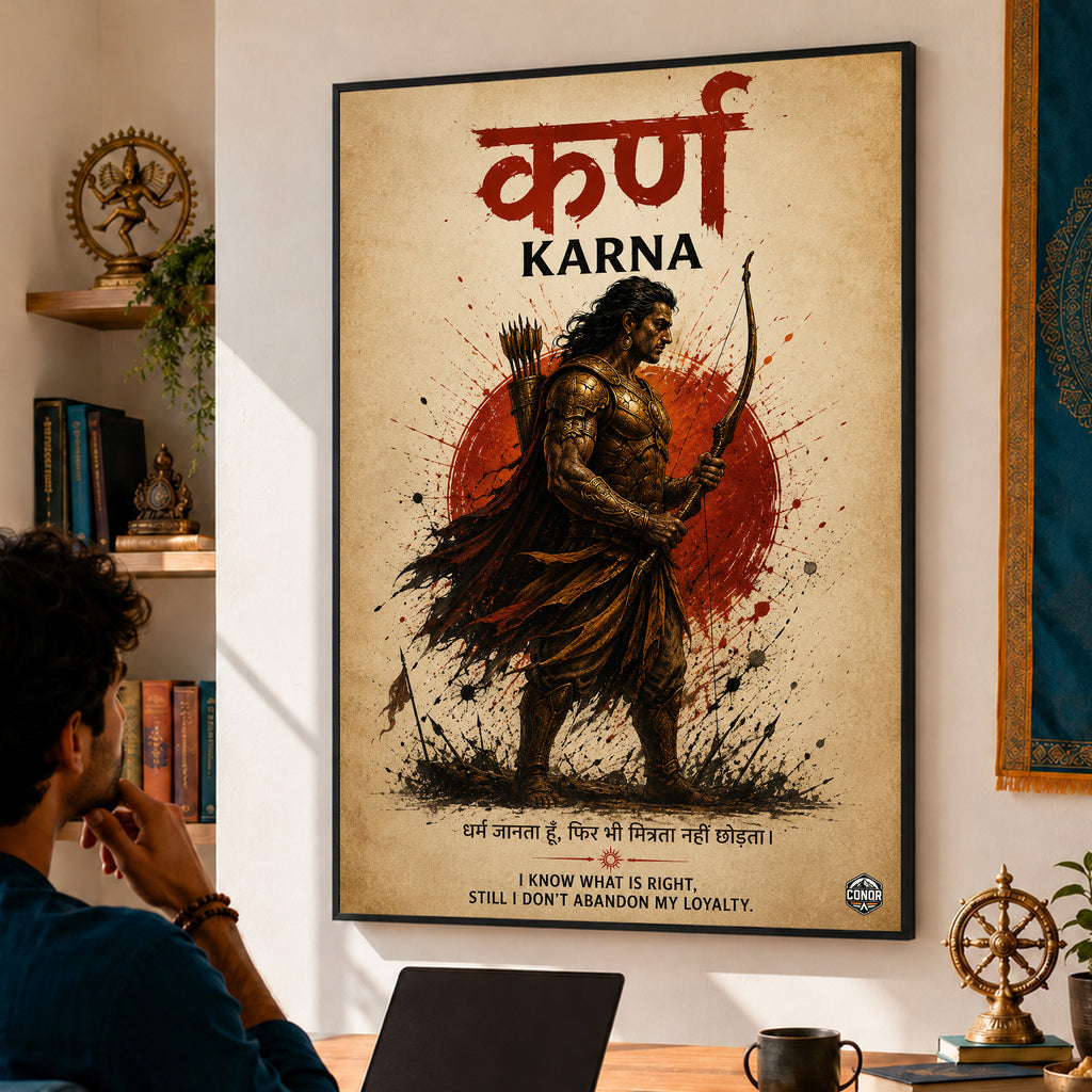 Karn Golden Armour Wall Art (CONQR_KARN_006)