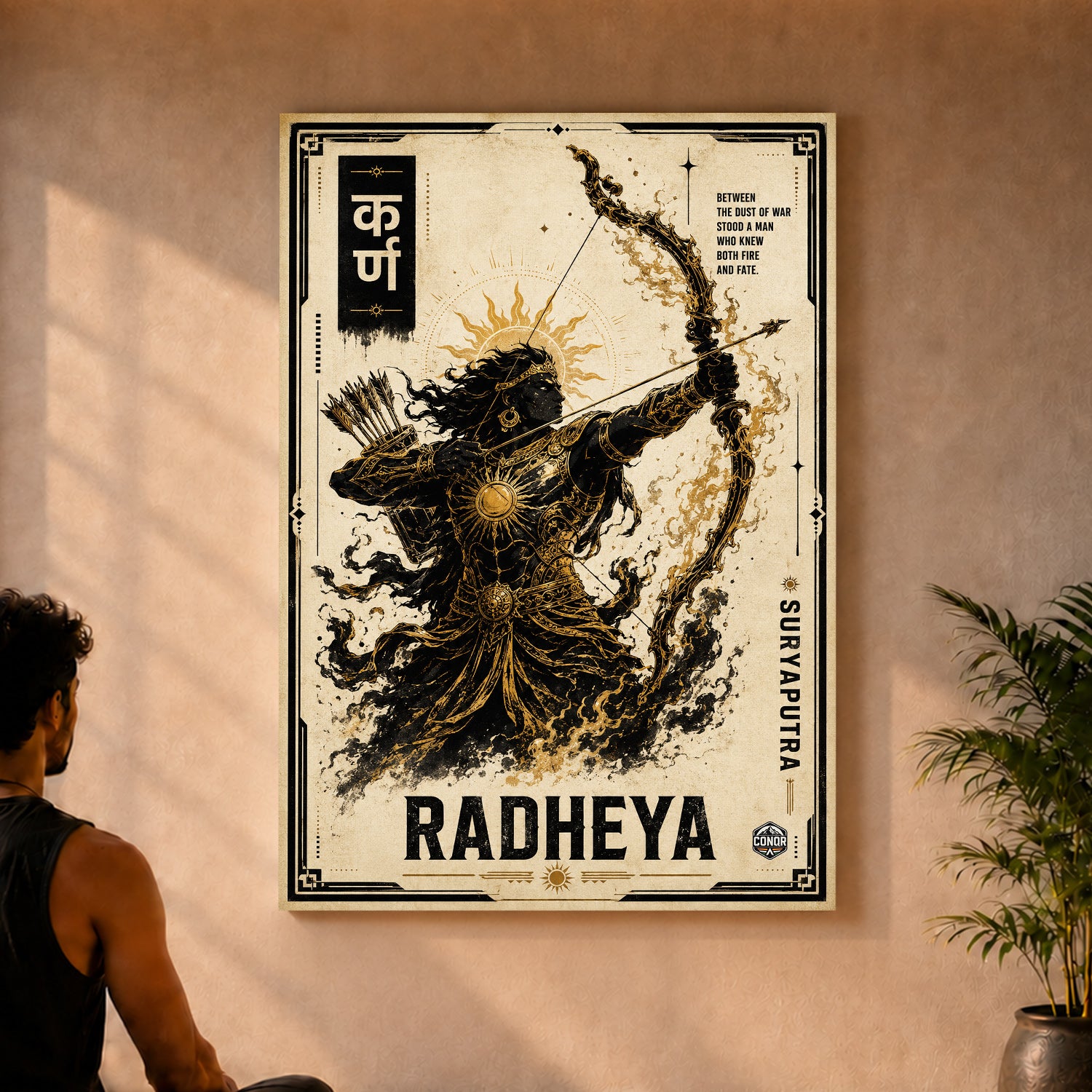 Karna Royal Warrior Wall Art (CONQR_KARN_013)