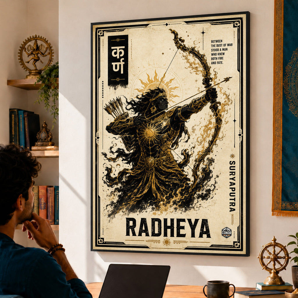 Karna Royal Warrior Wall Art (CONQR_KARN_013)