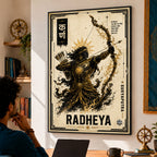 Karna Royal Warrior Wall Art (CONQR_KARN_013)
